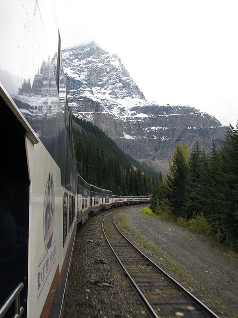 Rocky Mountaineer at the Canadian Rockies