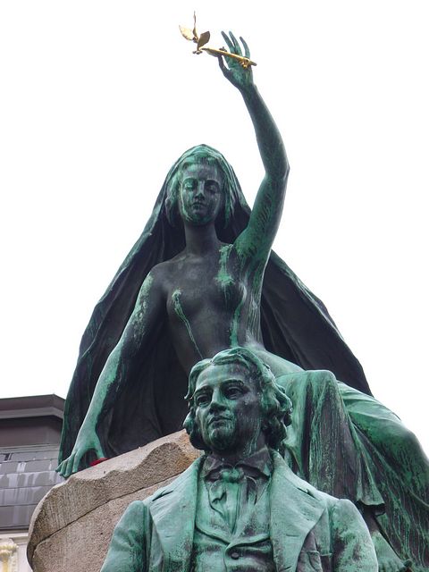 Preseren Statue - Poet