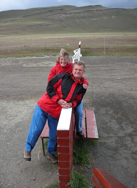 Gennie and Vic on Chile/Argentina Border