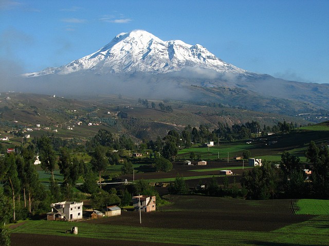 Chimborazo Volcano from Devil’s Nose Train
