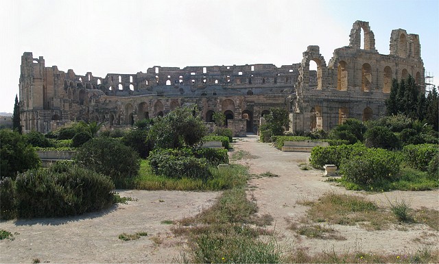 Panorama of El Djem Amphitheater