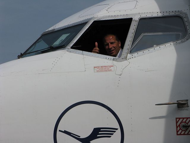 Lufthansa Pilot of Our Flight