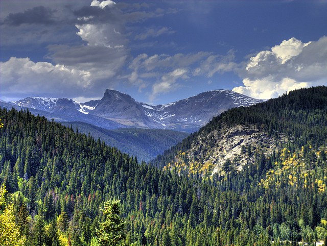 View of the Rocky Mountains HDR 