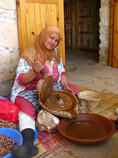 Grinding Argane Nuts