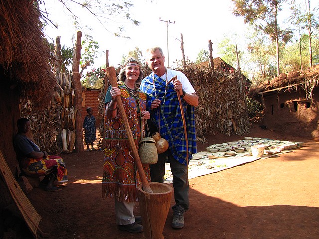 Gennie & Vic Dressed in Wairaqw Tribe Clothing