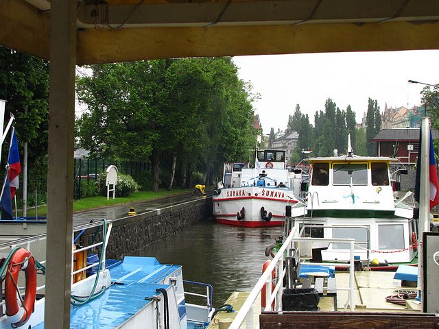 Lock on the Vltava River