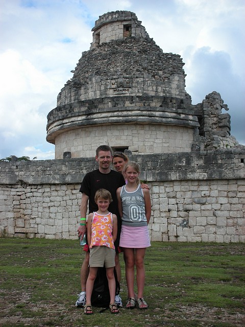 The Poulsens in Front of the Observatory