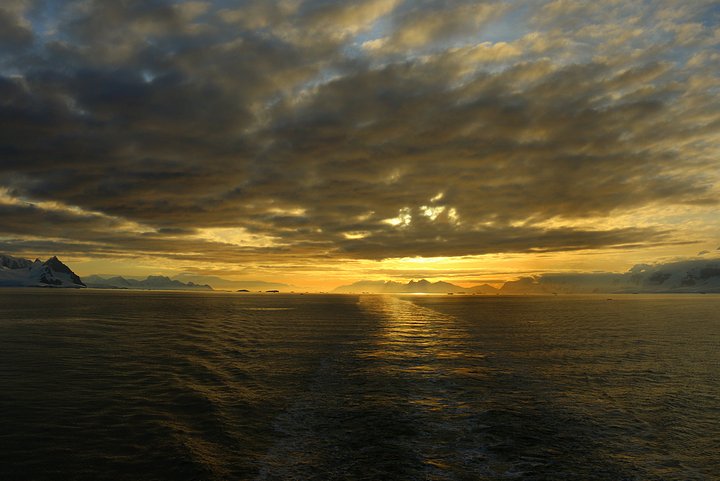 Sunset on the Antarctic Seas
