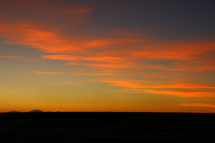 Sunset Over the Salt Flats