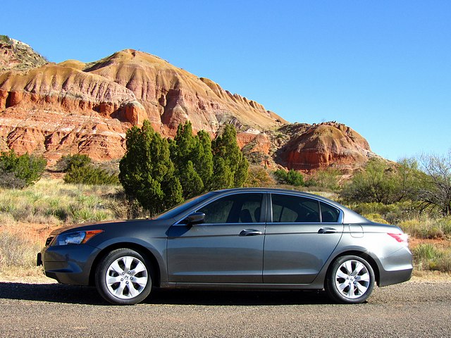 Honda Accord and Red Rocks