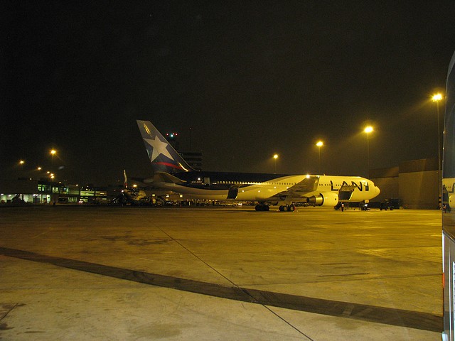 LAN plane in Lima, Peru