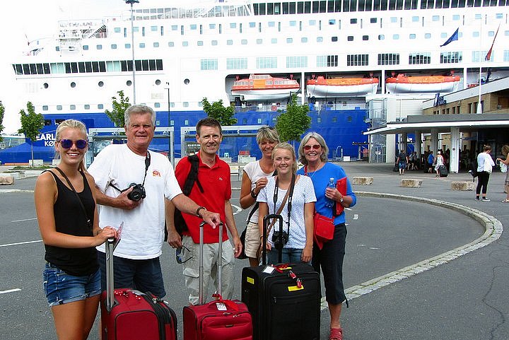 Poulsens and Garcias About to Board