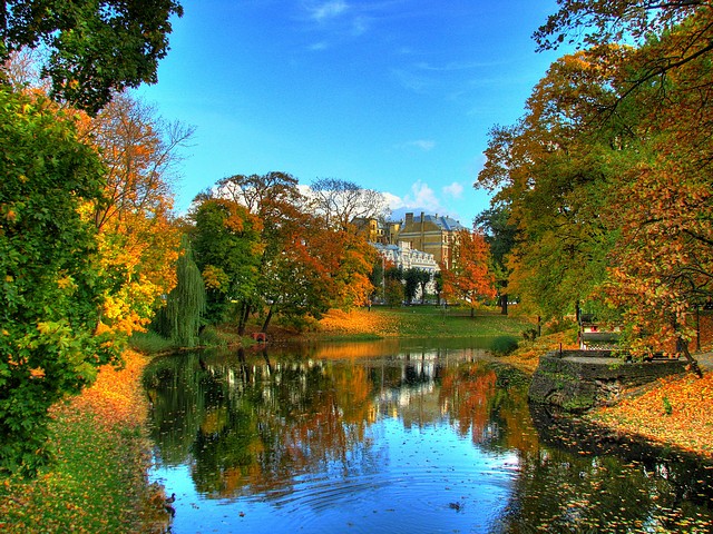 Pilsetas Kan, in One of the Many Parks in Riga - HDR