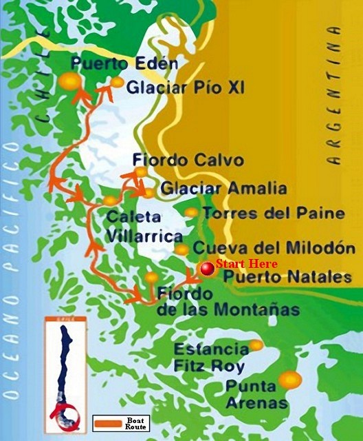 Map of Skorpios III Route