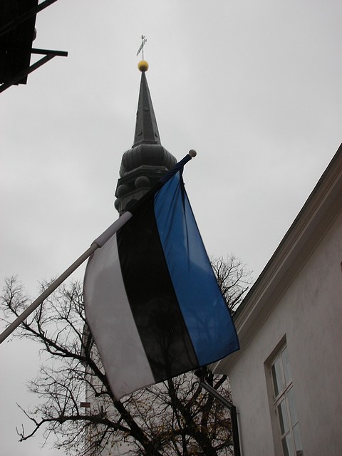 Estonian Flag in Tallinn