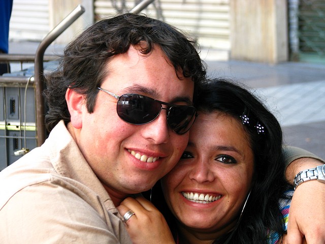 People of Chile - Couple Plaza de Armas Santiago