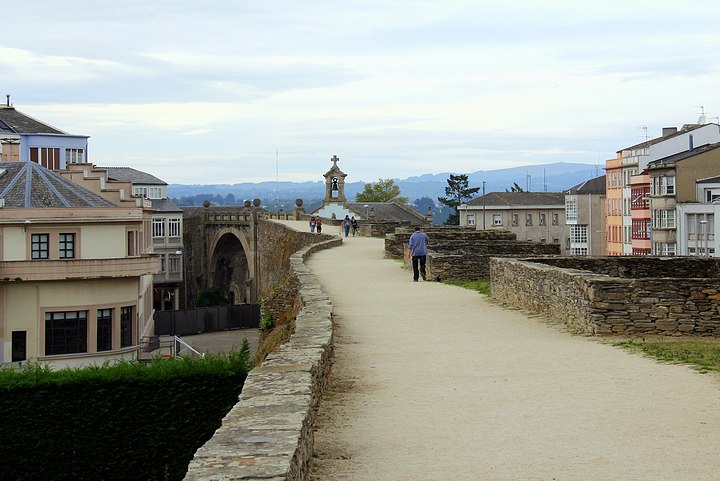 Top of the Roman Wall - Lugo