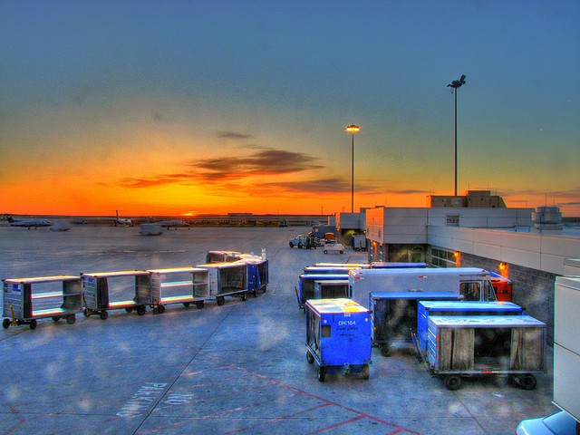 Sunrise at DIA - HDR 