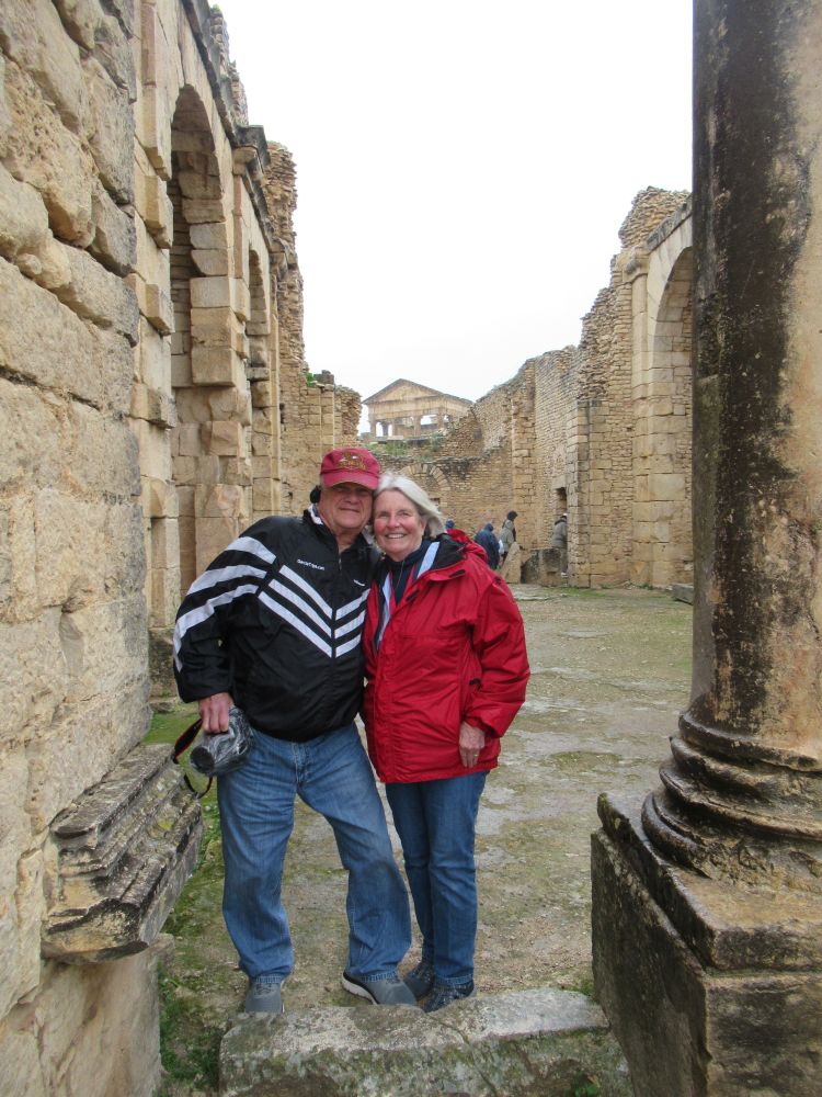 The Garcias in Dougga, Tunisia