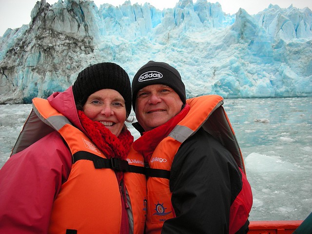 Vic and Gennie with Glacier
