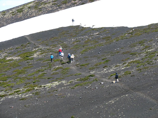Walking on Osorno Volcano