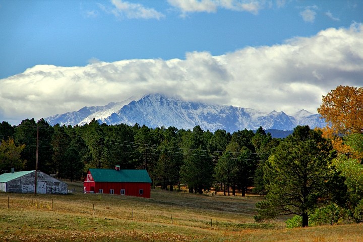 Early Season Snow on Pikes Peak HDR