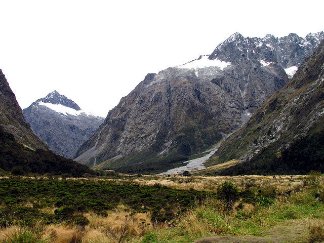 Glacial Valley and Hanging Glacier