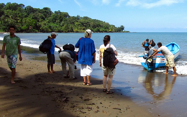 Water Crossing to the Resort