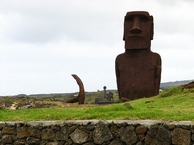 Moai by the harbor