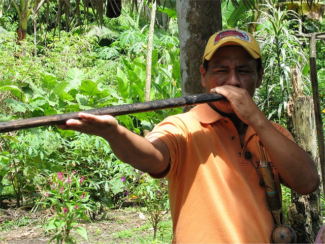 Marcelo with Blowgun and Darts