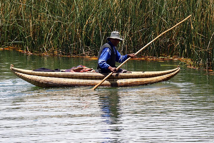 Reed Canoe on Lake Titcaca