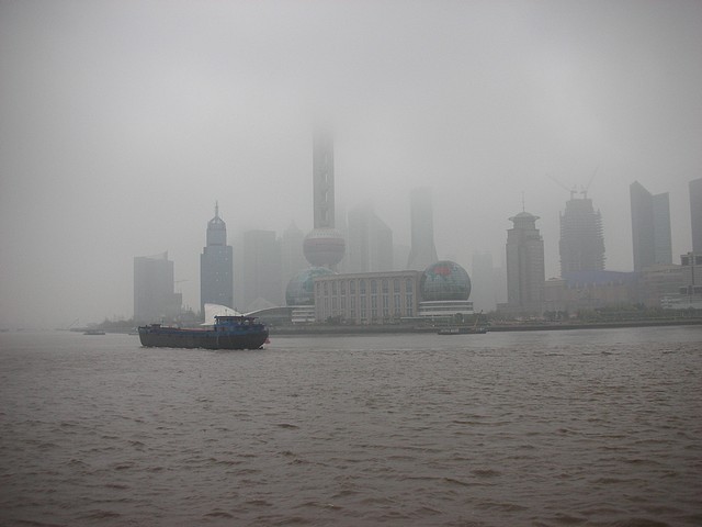 Bund Waterfront in the Rain