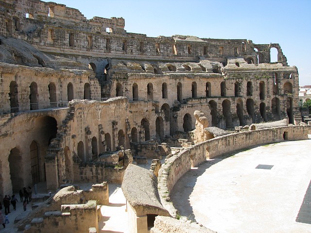 Inside El Djem