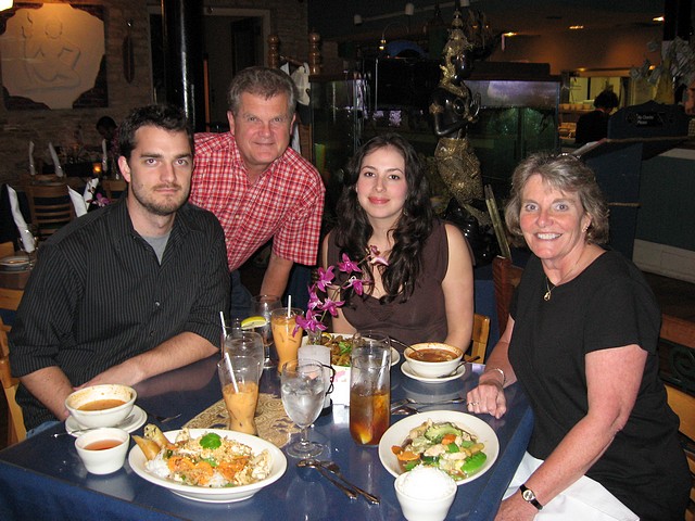 Thai Dinner with Eduardo, Vic, Sonia, Gennie