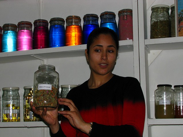 Loubna at Berber Pharmacy