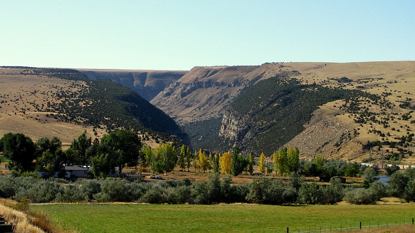 Entering Wind River Canyon