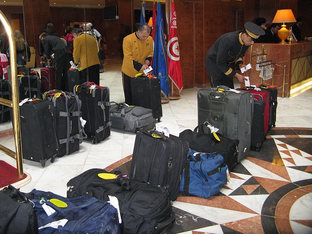 Luggage at the Hotel Africa