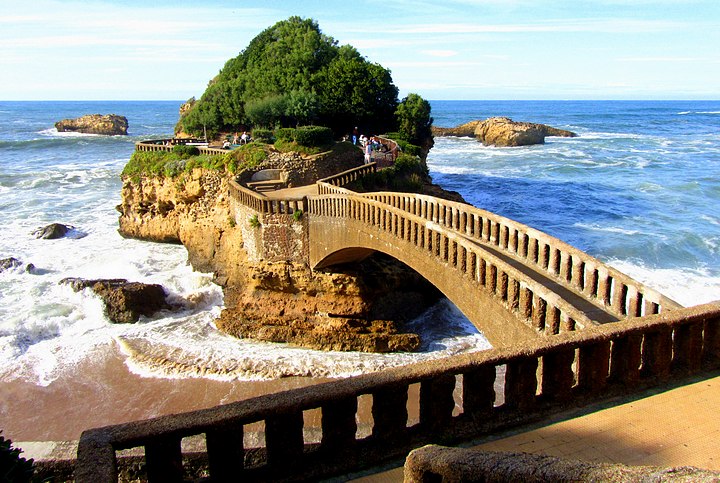 Rocks in Biarritz, France