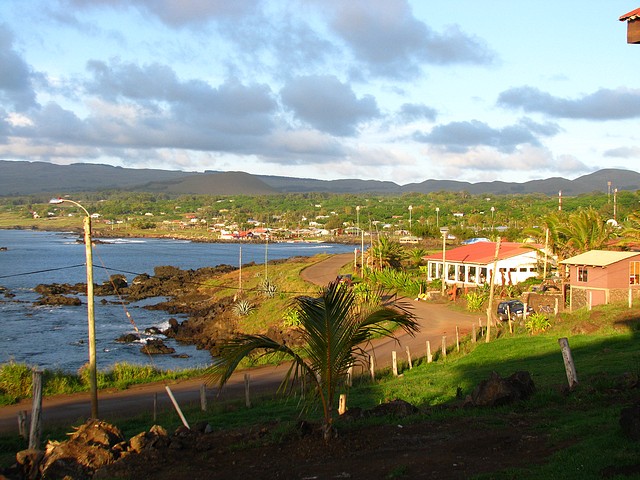 Sunset in Hanga Roa from Hotel
