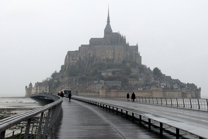 Mont St. Michel in the Rain