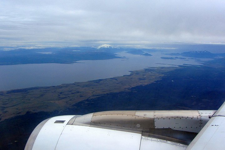 Flying to Punta Arenas